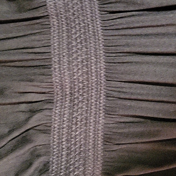 Theory Melaesa Black Drapey Jersey Knit Sleeveless Elastic Waist Maxi Dress Sz M - Picture 10 of 10